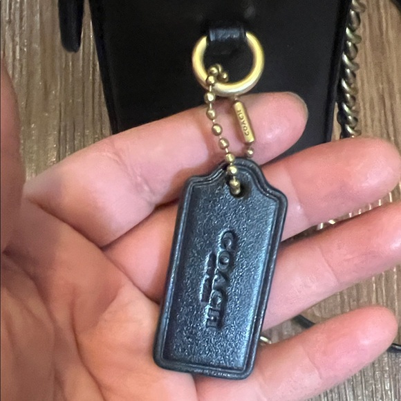Coach Black Crossbody Bag with Gold Accents - Picture 8 of 15